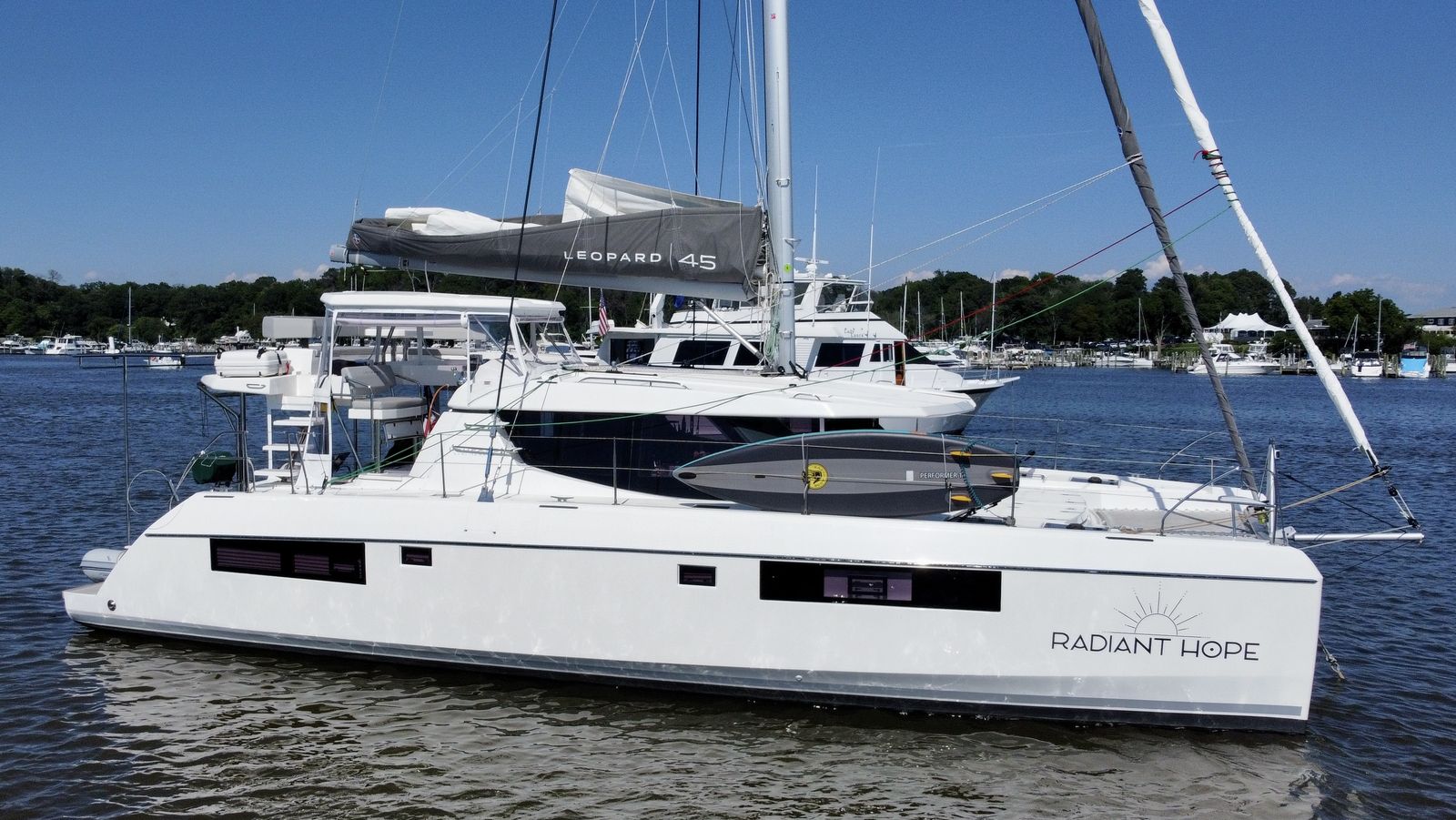 Tighter starboard profile with hull logo detail