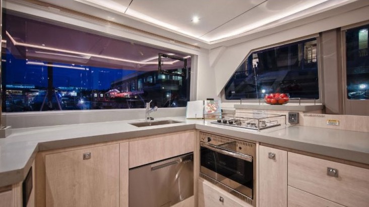 Representative factory galley layout photo